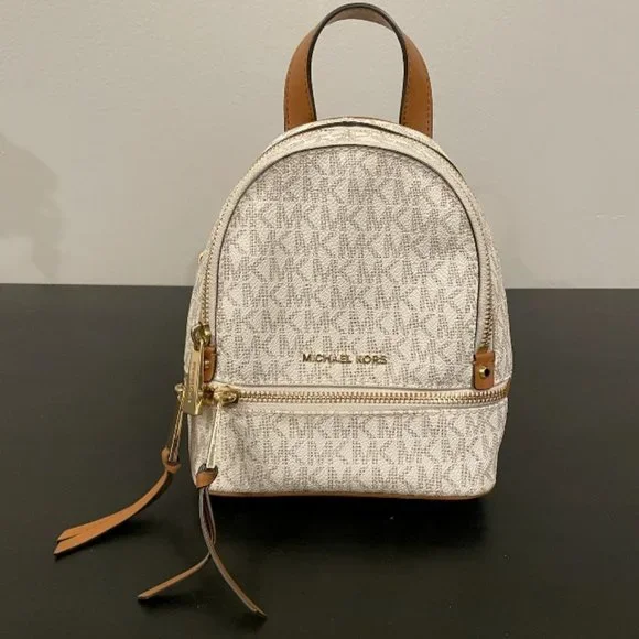 Rhea Mini Logo Backpack Michael Kors Rhea Mini backpack review - YouTube main image 4